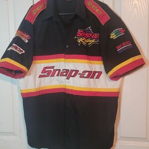 Snap on Motorsprts pit crew button up
